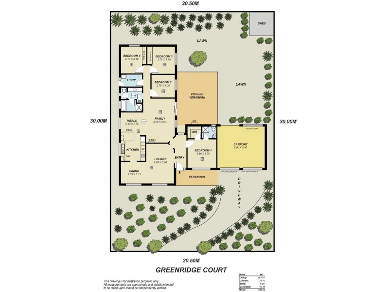 23 Greenridge Court, Wynn Vale SA 5127 Floorplan