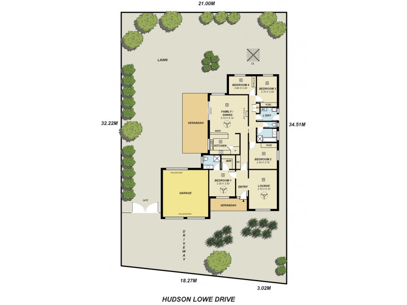 3 Hudson Lowe Drive, Greenwith SA 5125 Floorplan