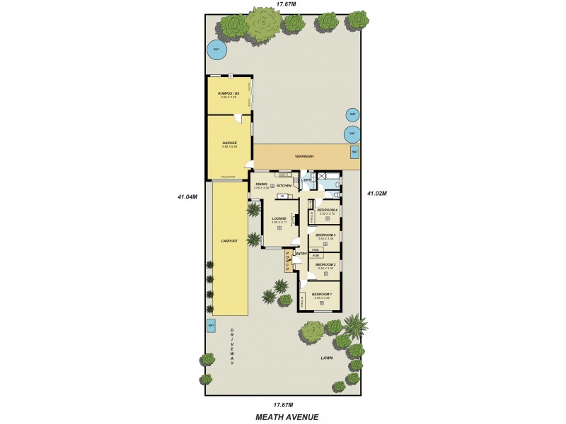 41 Meath Avenue, Salisbury Downs SA 5108 Floorplan