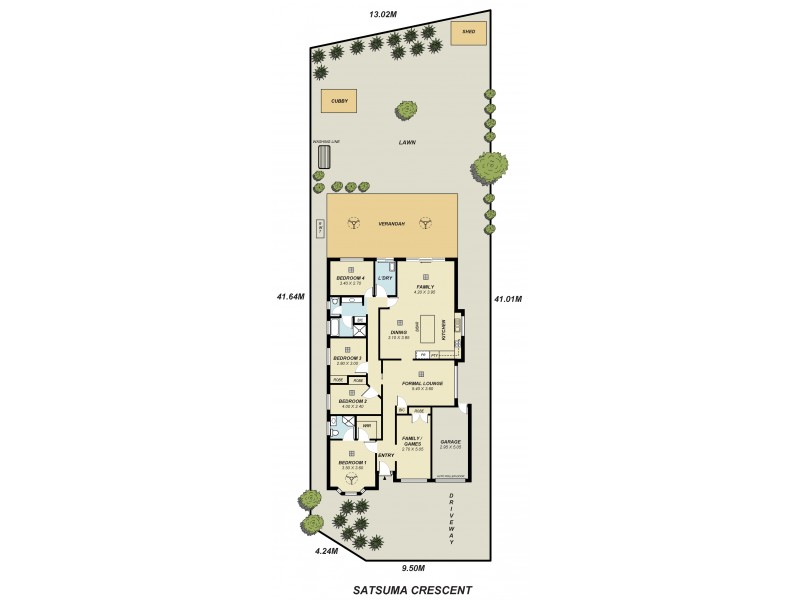 6 Satsuma Crescent, Golden Grove SA 5125 Floorplan