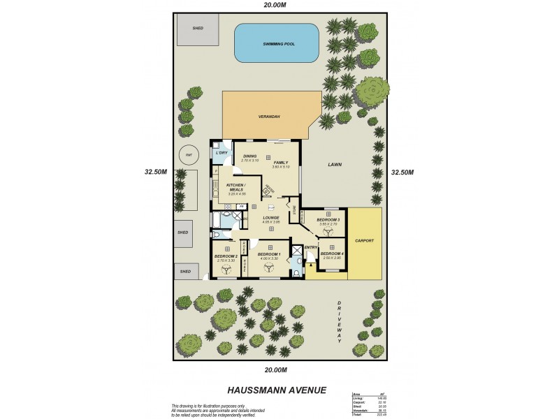 17 Haussmann Avenue, St Agnes SA 5097 Floorplan