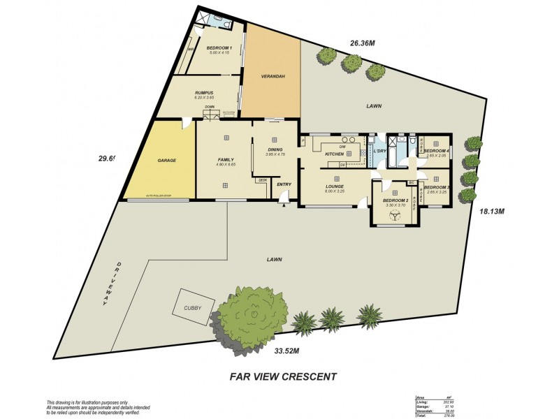 15 Far View Crescent, Ridgehaven SA 5097 Floorplan