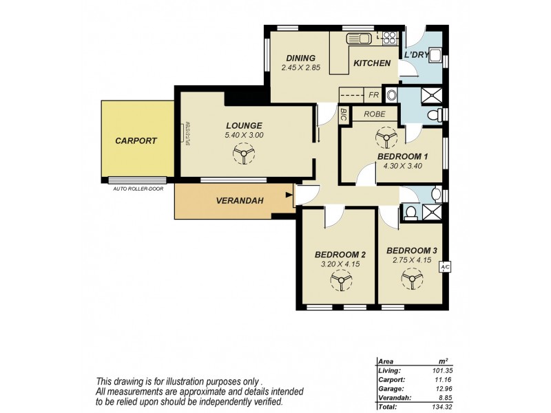 20 Fairfield Road, Elizabeth Grove SA 5112 Floorplan