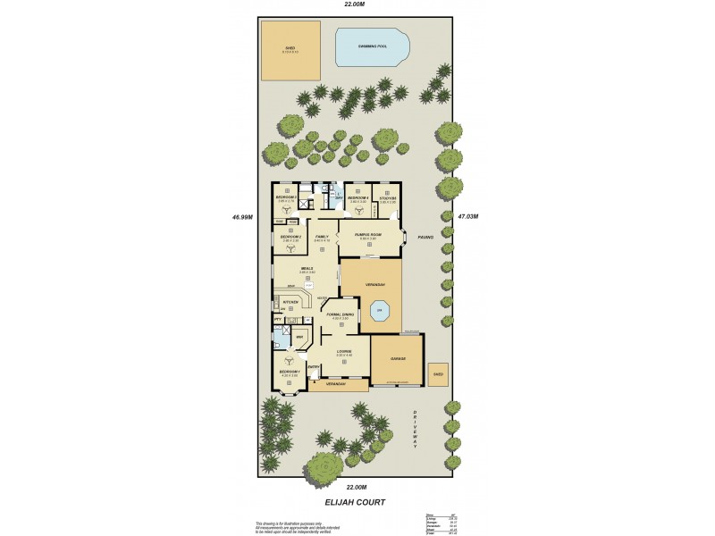 14 Elijah Court, Greenwith SA 5125 Floorplan
