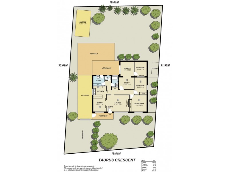 16 Taurus Crescent, Modbury Heights SA 5092 Floorplan
