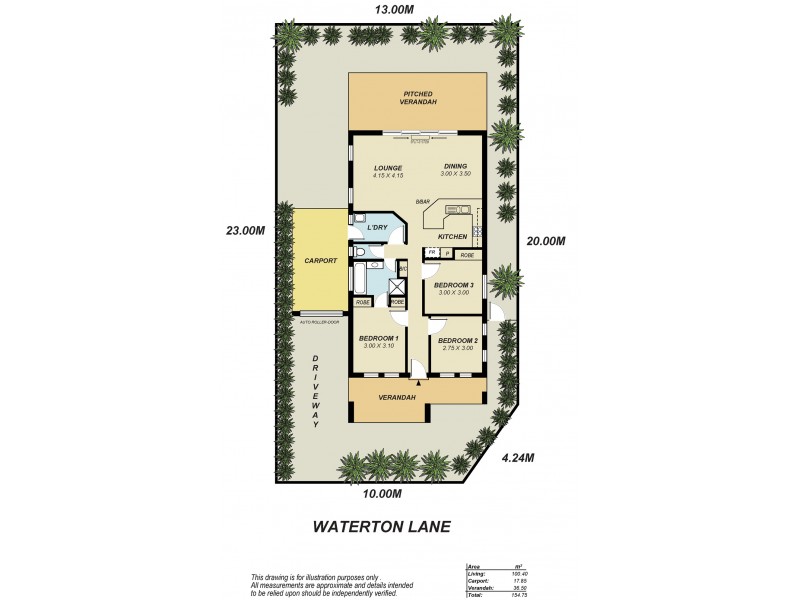 1 Waterton Lane, Mawson Lakes SA 5095 Floorplan