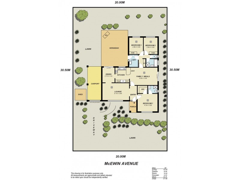 88 McEwin Avenue, Redwood Park SA 5097 Floorplan