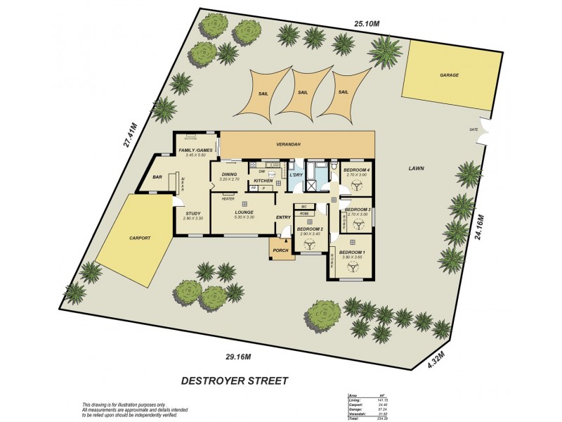 14 Destroyer Street, Salisbury Heights SA 5109 Floorplan