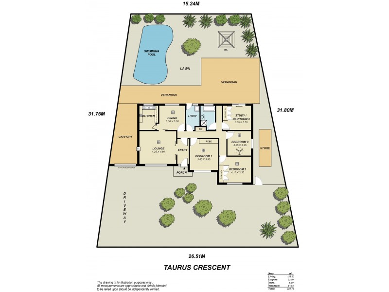 20 Taurus Crescent, Modbury Heights SA 5092 Floorplan