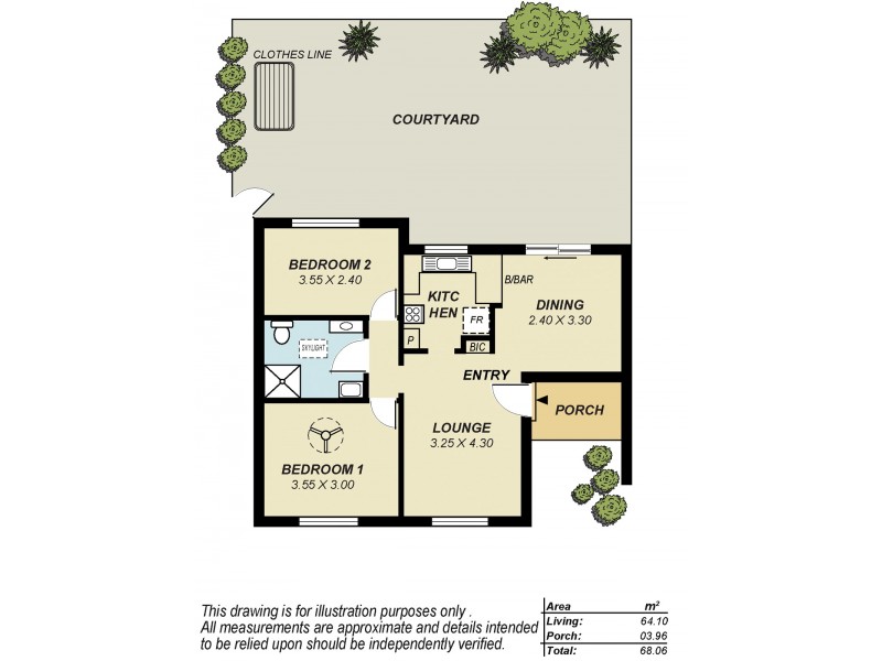 3/13 Sandland Avenue, Ridgehaven SA 5097 Floorplan
