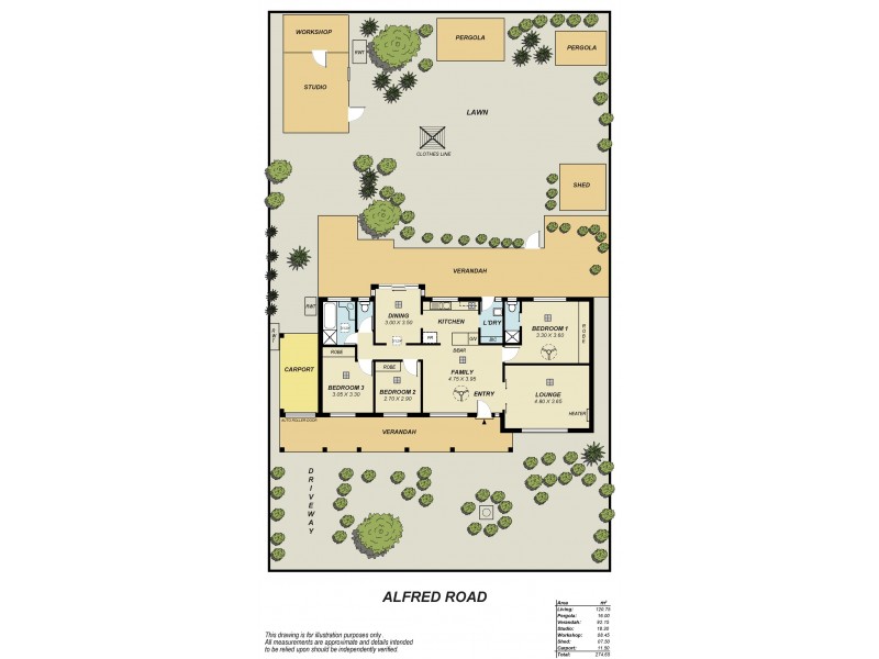 17 Alfred Road, Ridgehaven SA 5097 Floorplan