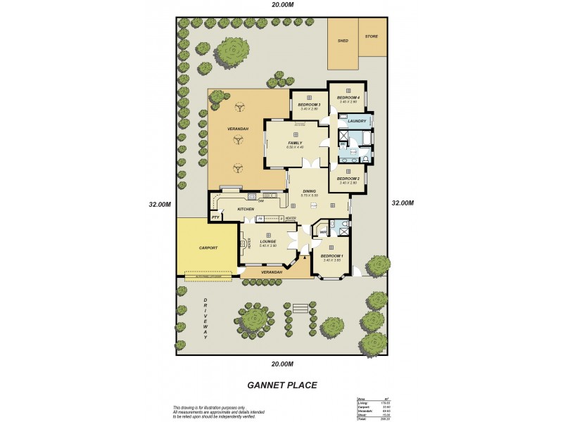 6 Gannet Place, Wynn Vale SA 5127 Floorplan