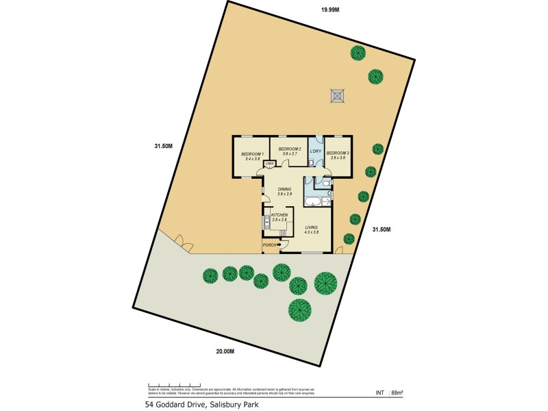 54 Goddard Drive, Salisbury Park SA 5109 Floorplan