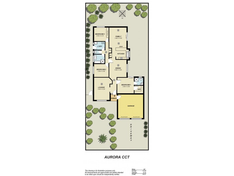25 Aurora Circuit, Greenwith SA 5125 Floorplan