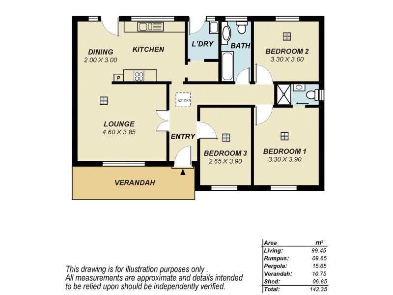 20 Somerset Avenue, Redwood Park SA 5097 Floorplan