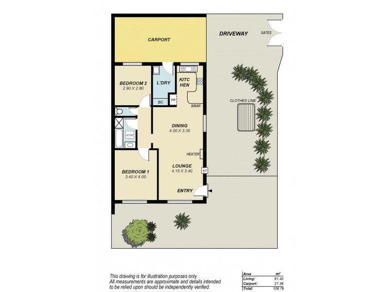 2/20 Whinnen Street, St Agnes SA 5097 Floorplan