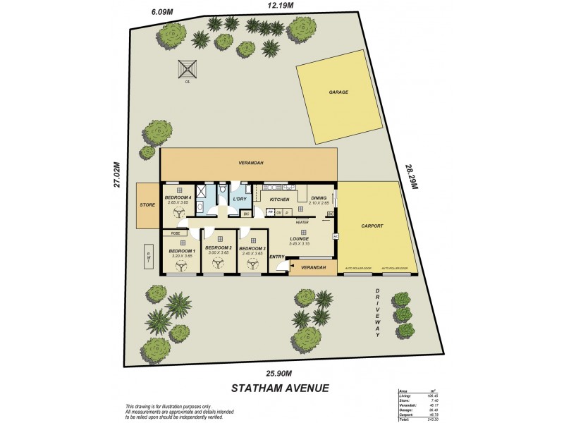 35 Statham Avenue, Salisbury East SA 5109 Floorplan