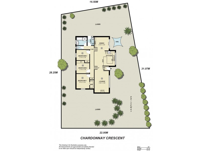 8 Chardonnay Crescent, Wynn Vale SA 5127 Floorplan