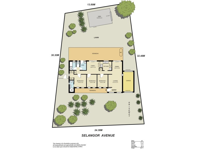 17 Selangor Avenue, Fairview Park SA 5126 Floorplan
