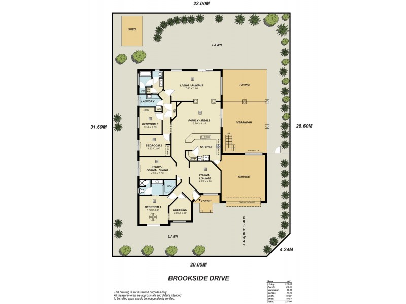 28 Brookside Drive, Mawson Lakes SA 5095 Floorplan
