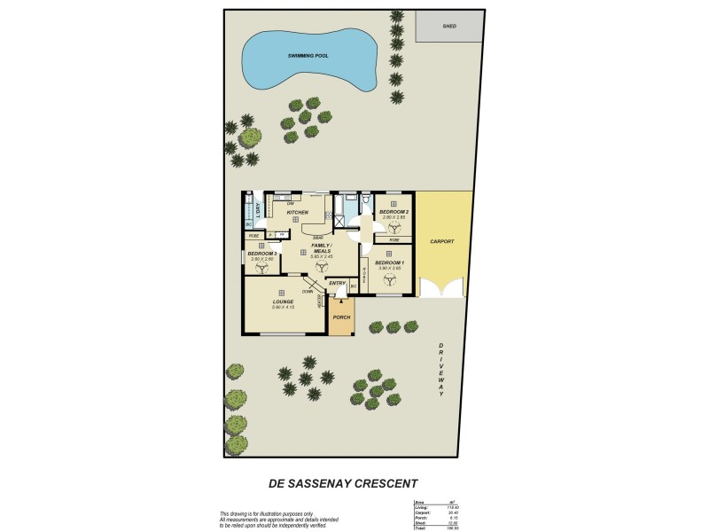 40 De Sassenay Crescent, Modbury Heights SA 5092 Floorplan