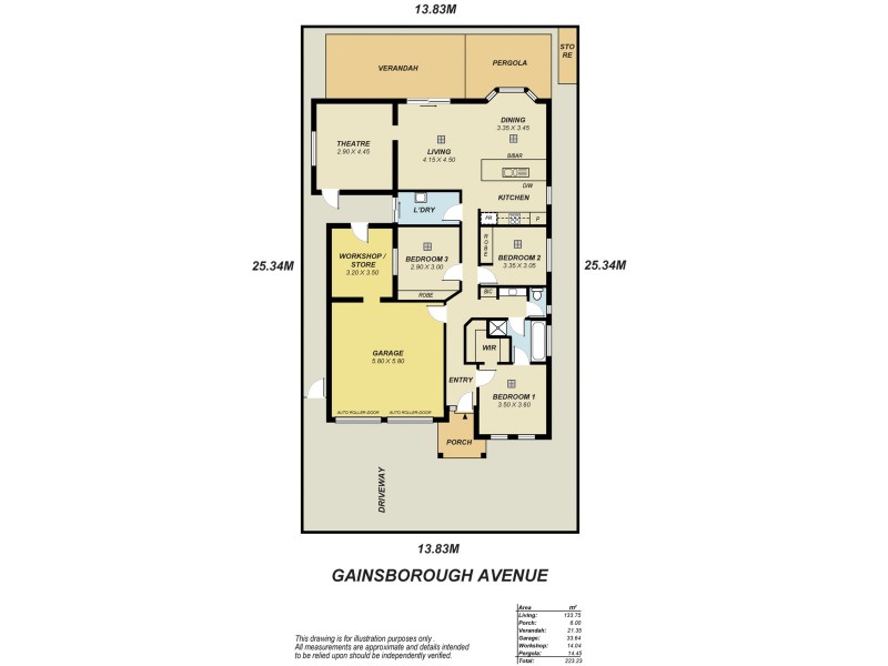 4 Gainsborough Avenue, Ferryden Park SA 5010 Floorplan