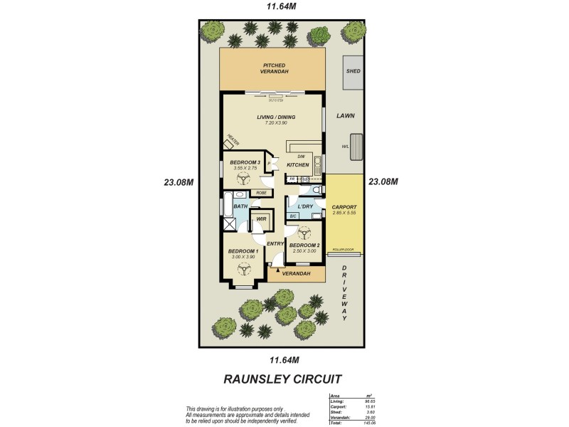 32 Raunsley Circuit, Greenwith SA 5125 Floorplan