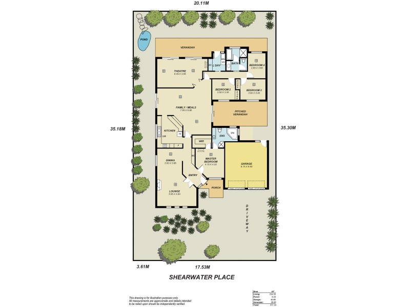 15 Shearwater Place, Wynn Vale SA 5127 Floorplan