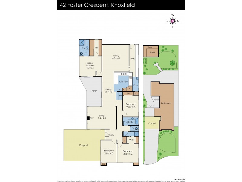 42 Foster Crescent, Knoxfield VIC 3180 Floorplan