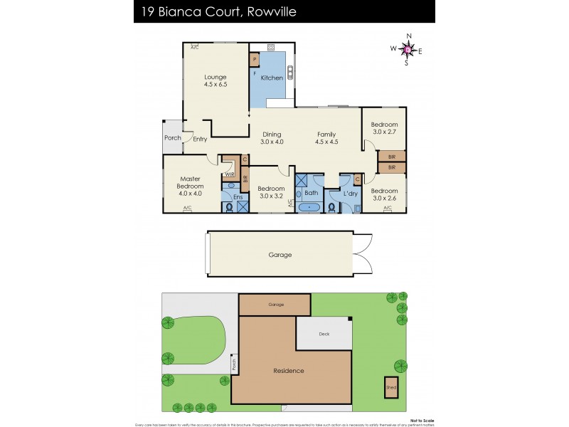 19 Bianca Court, Rowville VIC 3178 Floorplan