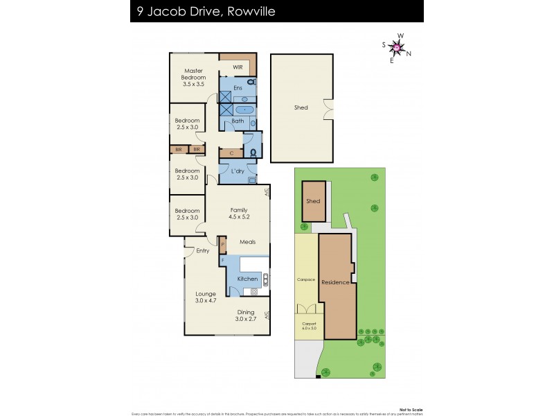 9 Jacob Drive, Rowville VIC 3178 Floorplan