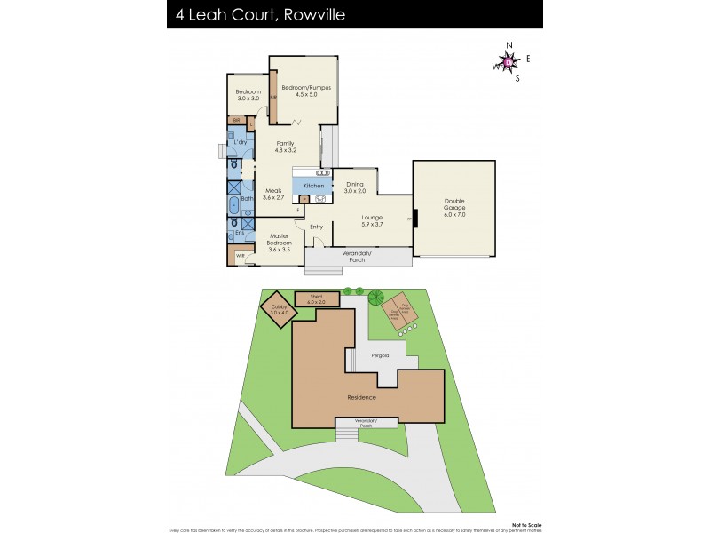 4 Leah Court, Rowville VIC 3178 Floorplan