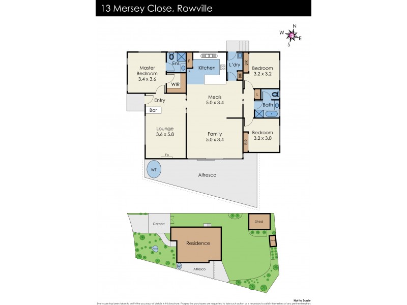 13 Mersey Close, Rowville VIC 3178 Floorplan
