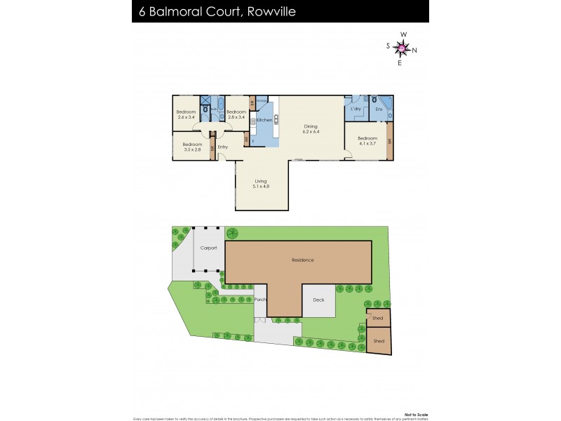 6 Balmoral Court, Rowville VIC 3178 Floorplan