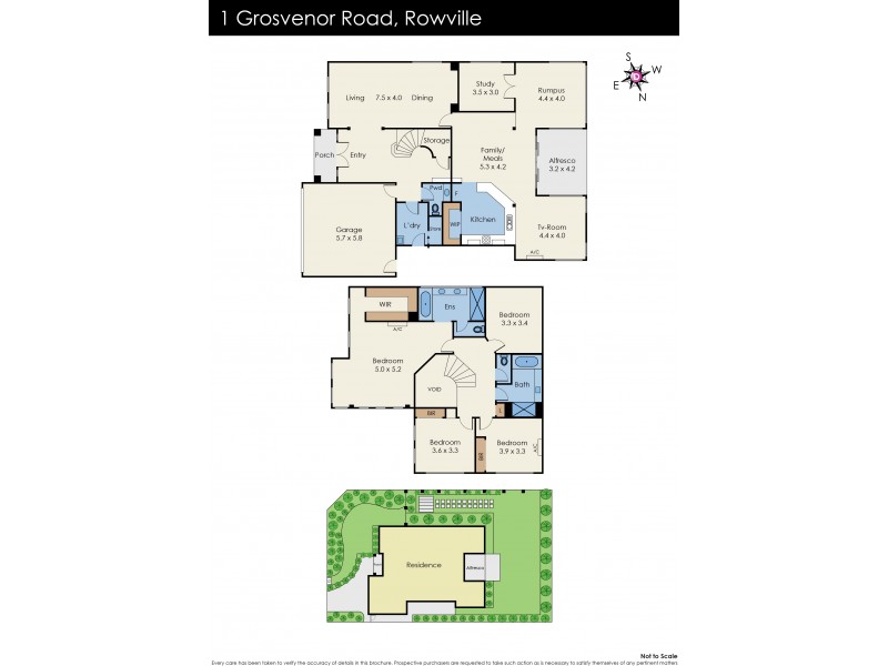 1 Grosvenor Road, Rowville VIC 3178 Floorplan