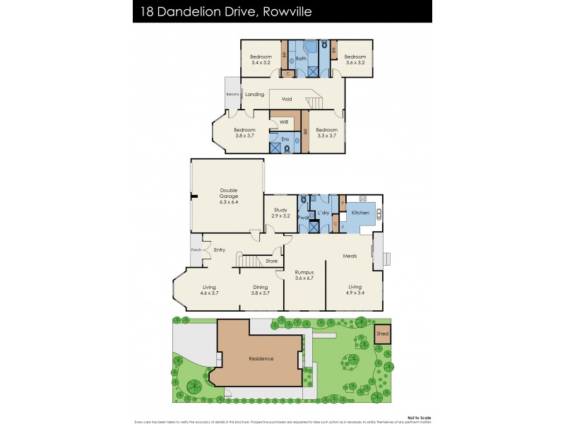 18 Dandelion Drive, Rowville VIC 3178 Floorplan