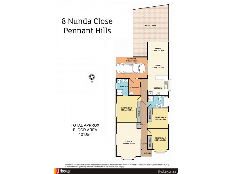 8 Nunda Close, Pennant Hills NSW 2120 Floorplan