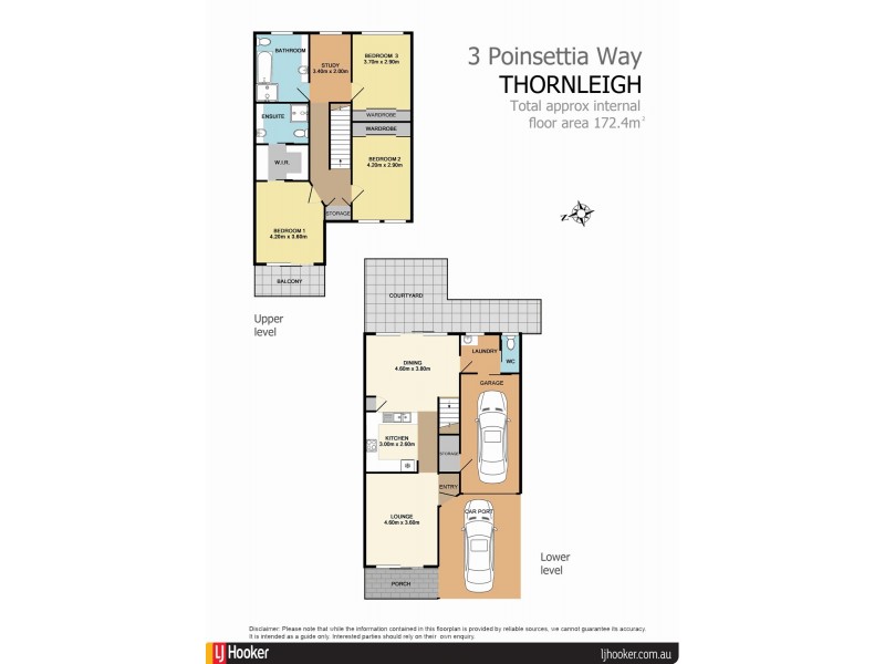 3 Poinsettia Way, Thornleigh NSW 2120 Floorplan