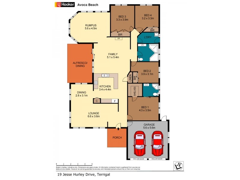 19 Jessie Hurley Dr, Erina NSW 2250 Floorplan