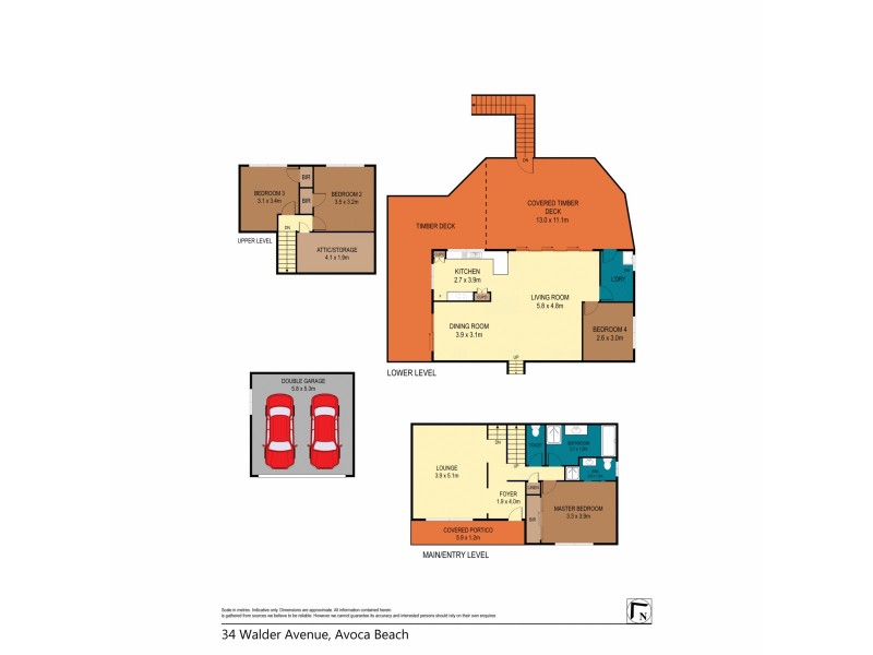 34 Walder Crescent, Avoca Beach NSW 2251 Floorplan