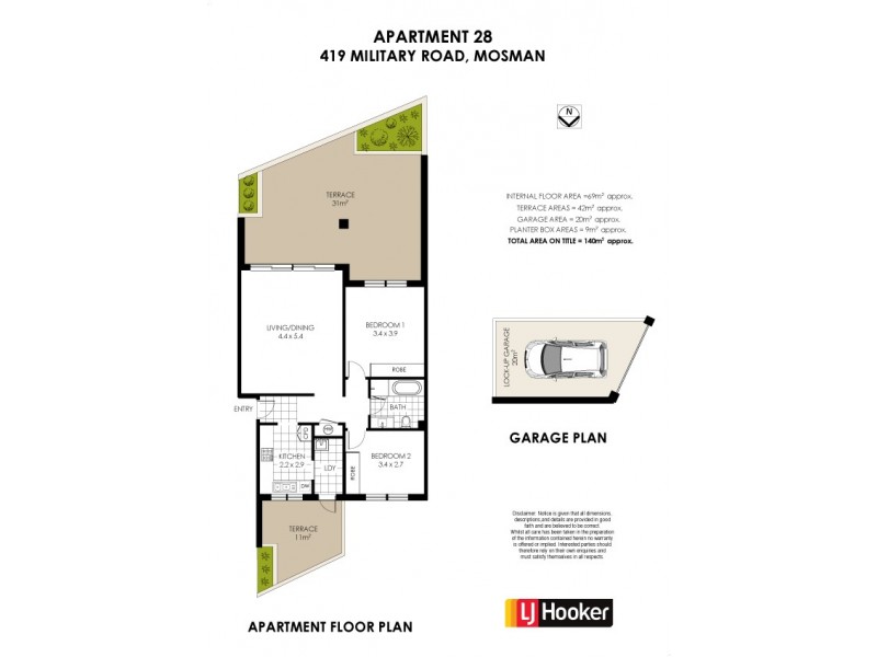 28/419 Military Road, Mosman NSW 2088 Floorplan
