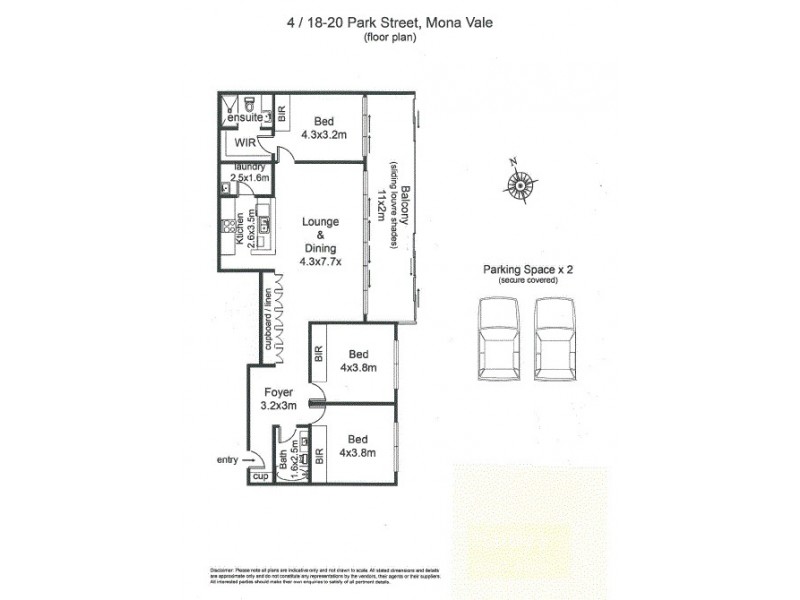 4/18-20 Park Street, Mona Vale NSW 2103 Floorplan