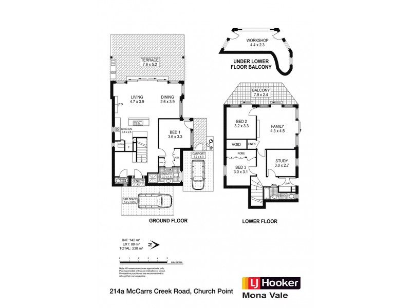 214a McCarrs Creek Road, Church Point NSW 2105 Floorplan