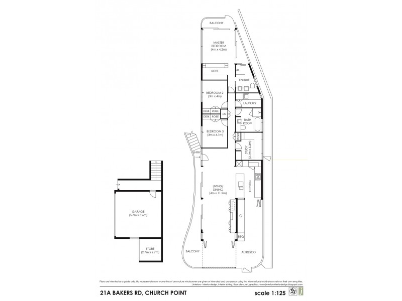 21a Bakers Road, Church Point NSW 2105 Floorplan