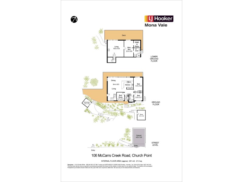 106 Mccarrs Creek Road, Church Point NSW 2105 Floorplan