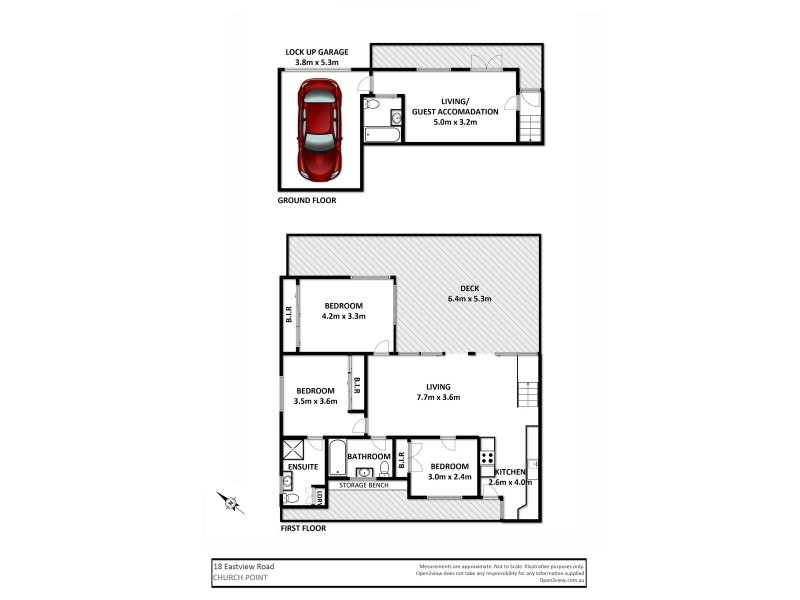 18 Eastview Road, Church Point NSW 2105 Floorplan
