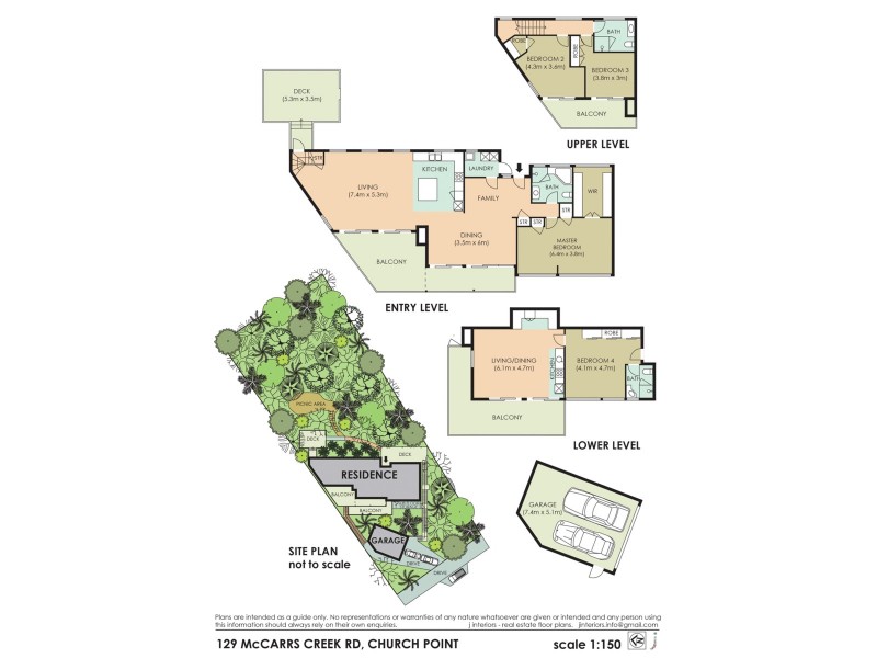 129 Mccarrs Creek Road, Church Point NSW 2105 Floorplan