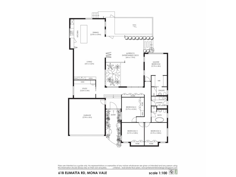 61b Elimatta Road, Mona Vale NSW 2103 Floorplan