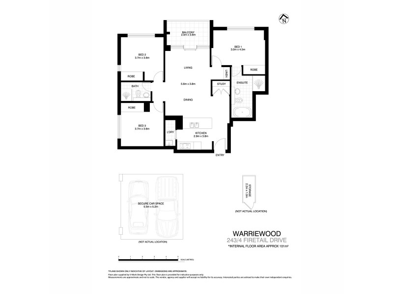 243/4 Firetail Drive, Warriewood NSW 2102 Floorplan