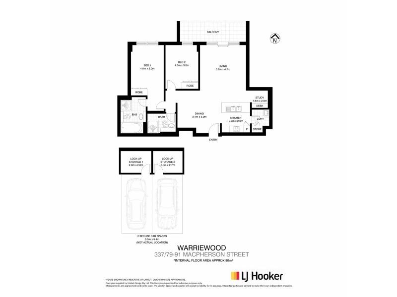 337/79-91 Macpherson Street, Warriewood NSW 2102 Floorplan